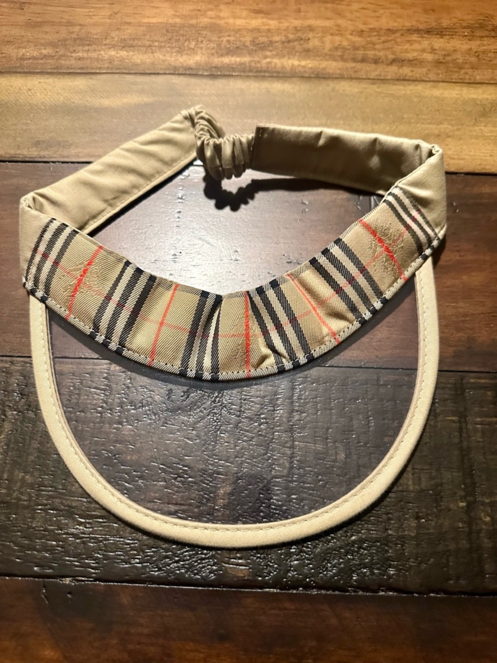 Burberry Beige and Black Visor